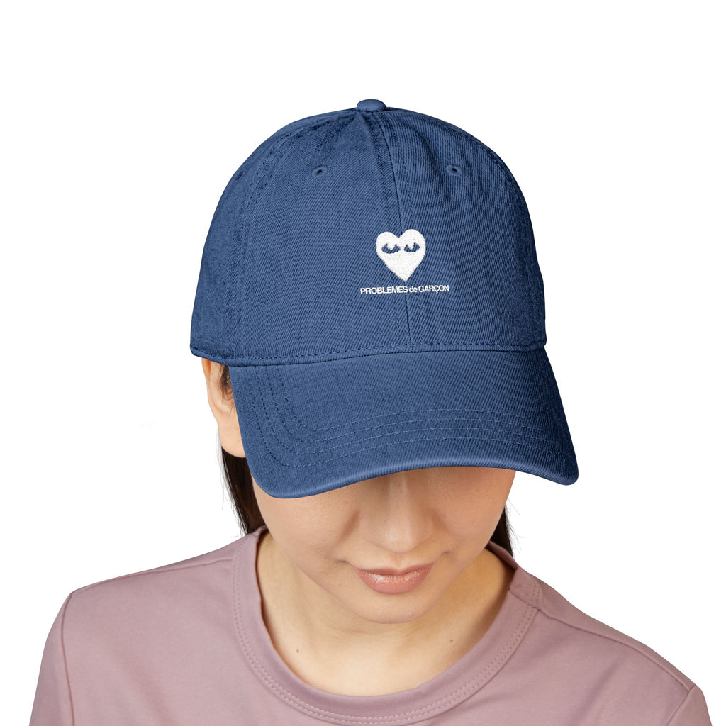 Embroidered Denim Baseball Cap
