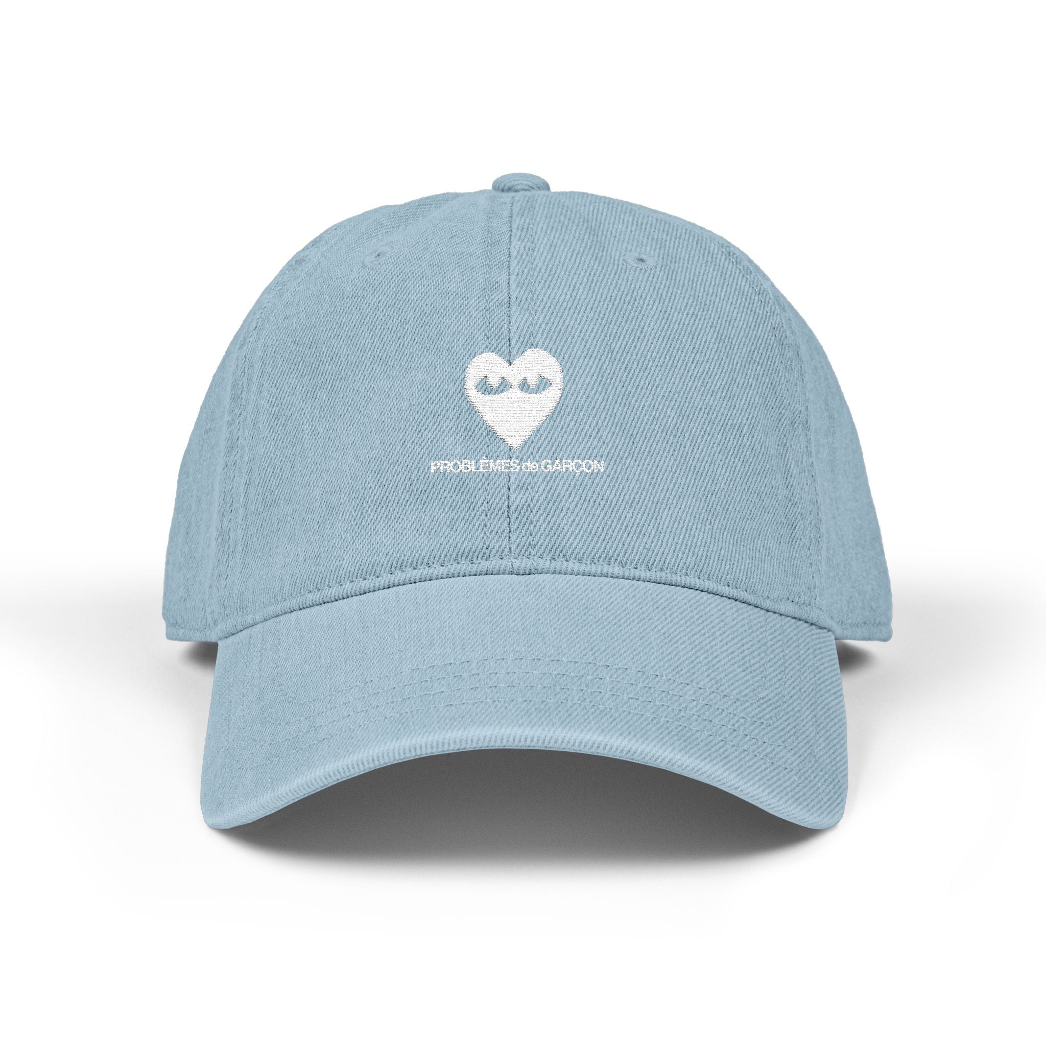 Embroidered Denim Baseball Cap