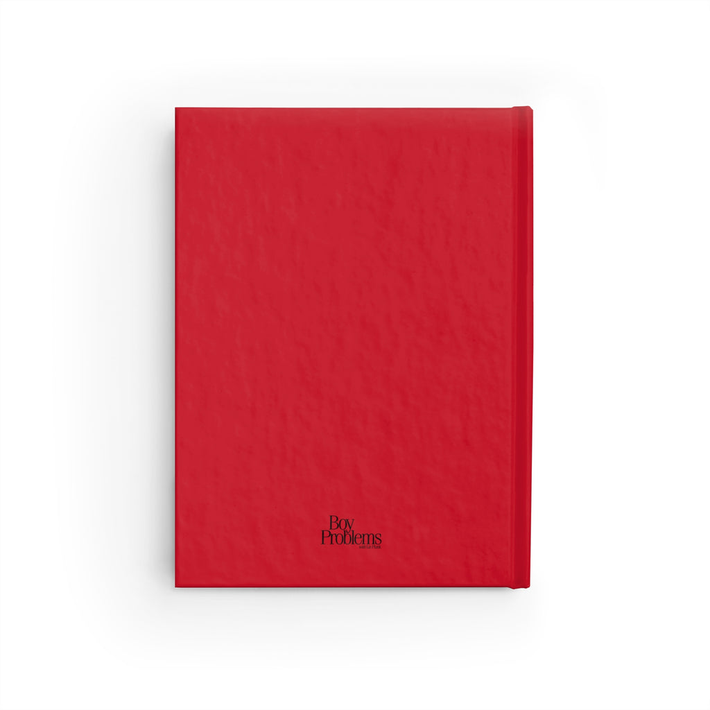 Boy Problems Red Hardcover Journal
