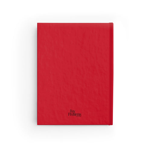 Boy Problems Red Hardcover Journal
