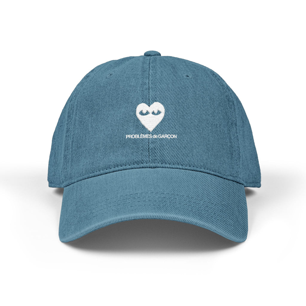 Embroidered Denim Baseball Cap