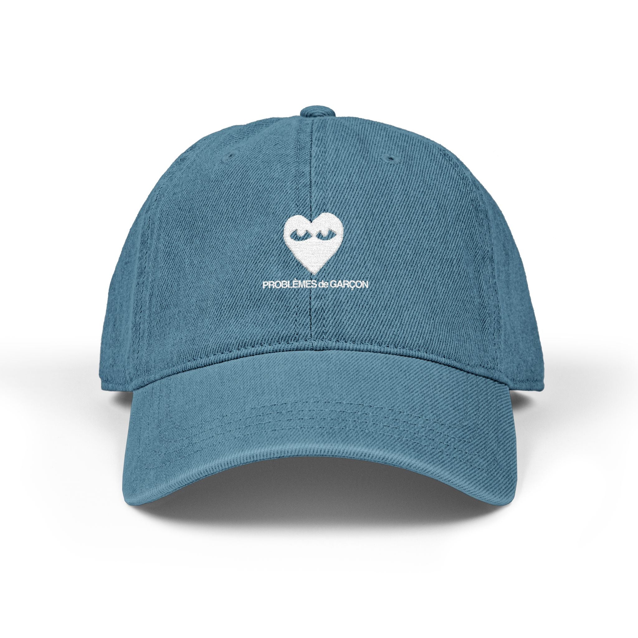 Embroidered Denim Baseball Cap