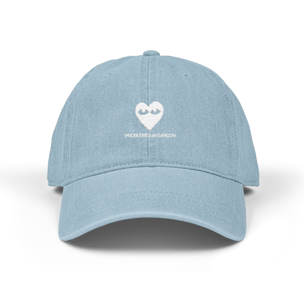 Embroidered Denim Baseball Cap
