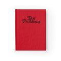 Boy Problems Red Hardcover Journal