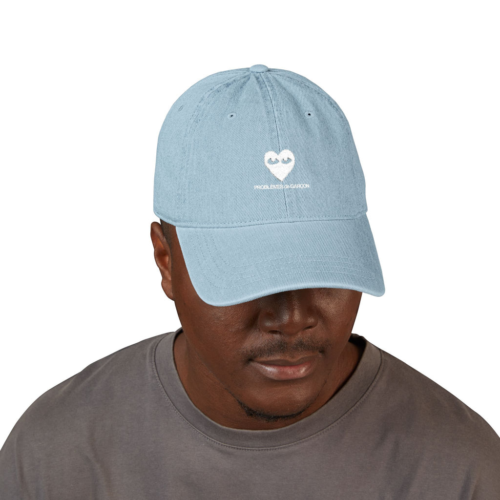 Embroidered Denim Baseball Cap