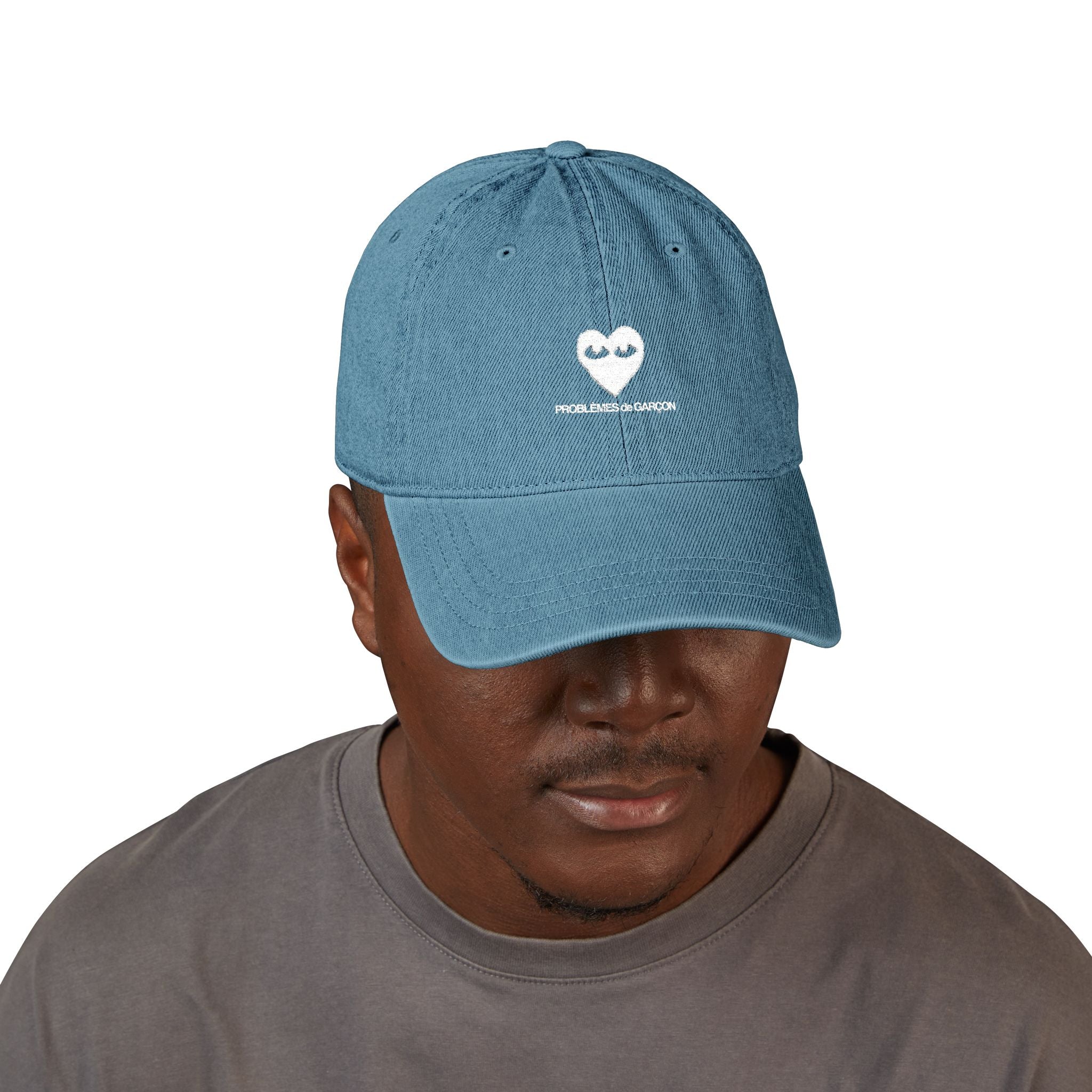 Embroidered Denim Baseball Cap
