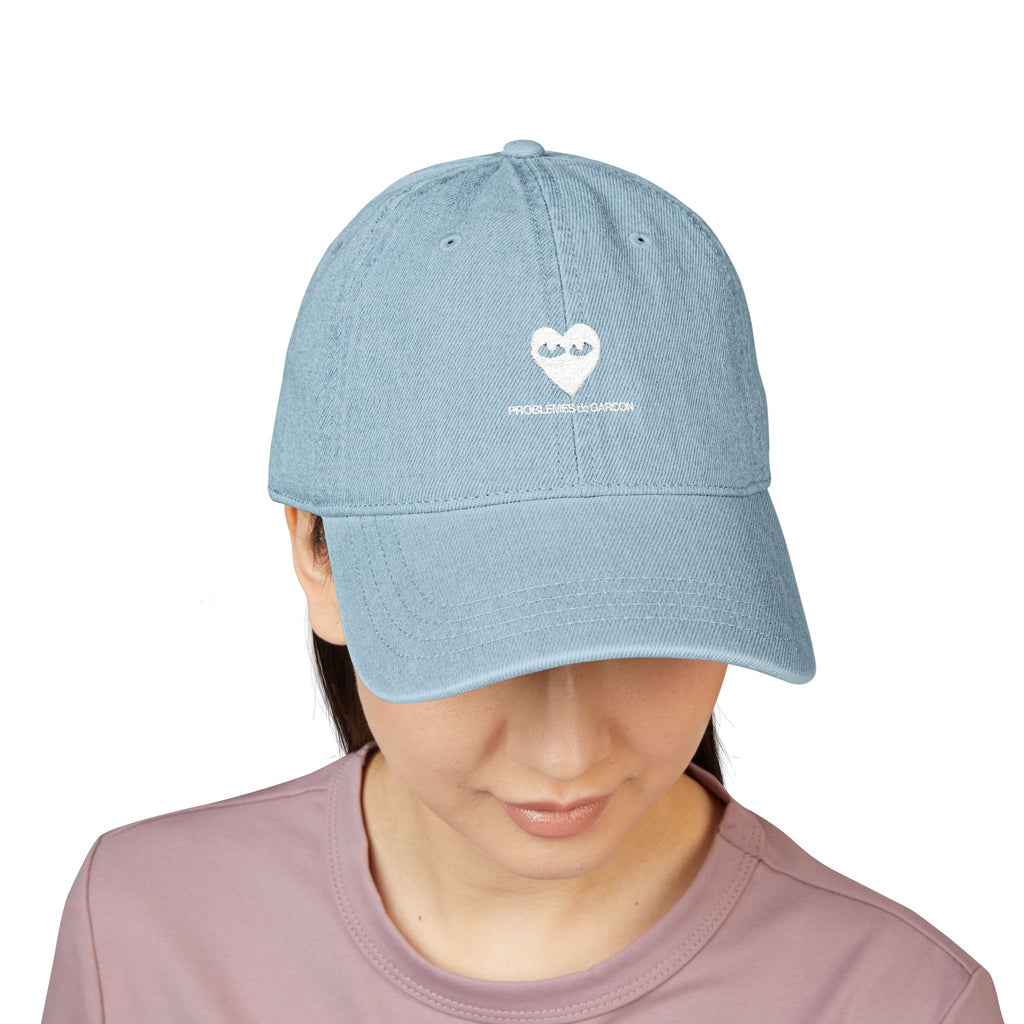 Embroidered Denim Baseball Cap