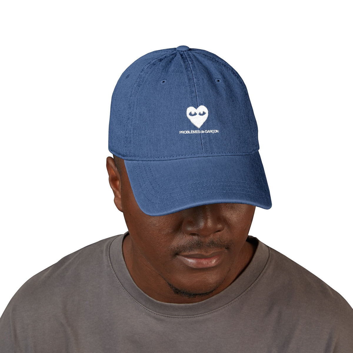 Embroidered Denim Baseball Cap